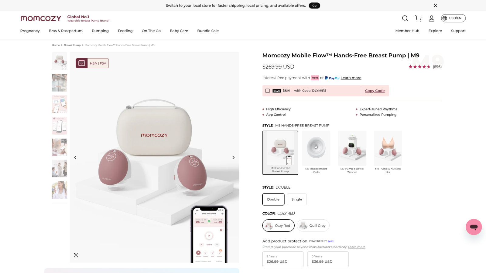 Momcozy M9 : la puissance nomade pour les rythmes intenses